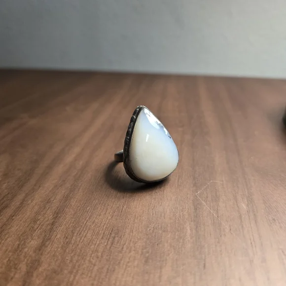 VINTAGE Dendritic opal, 925 Sterling Silver - Picture 2 of 2